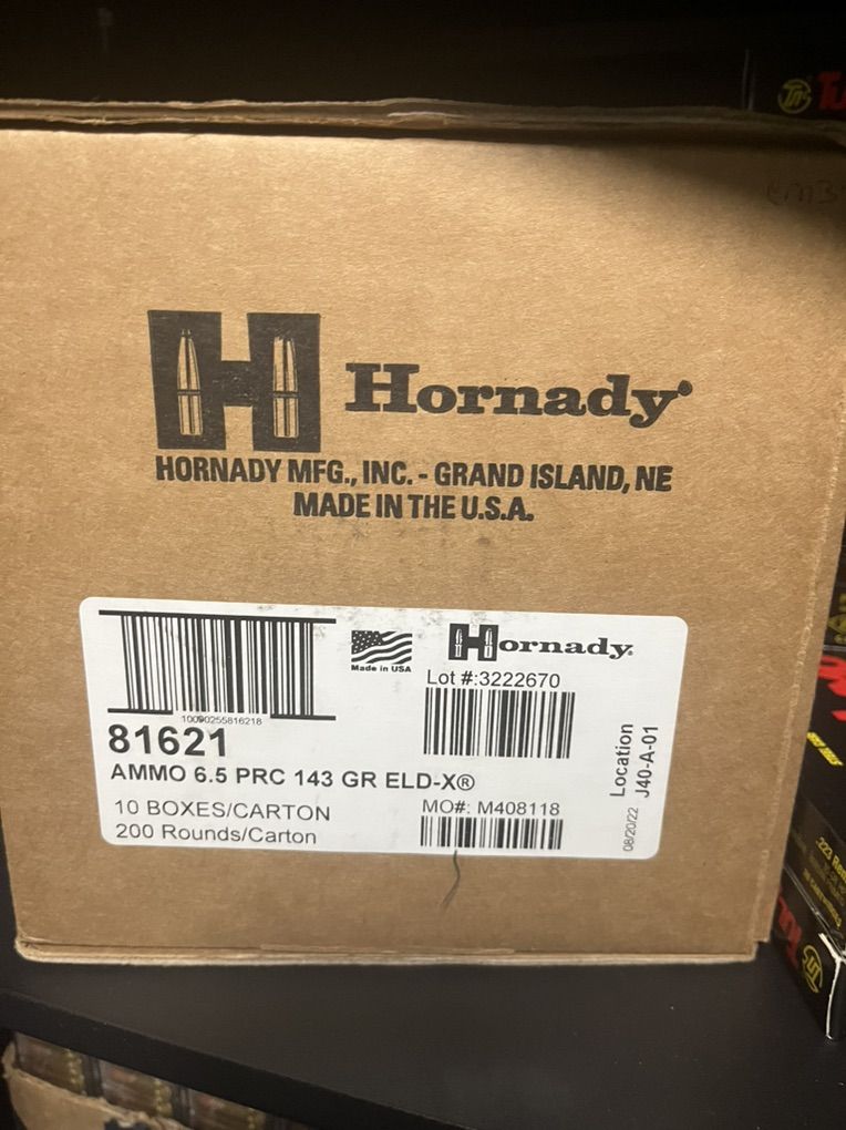 6.5 Prc Hornady Ammo