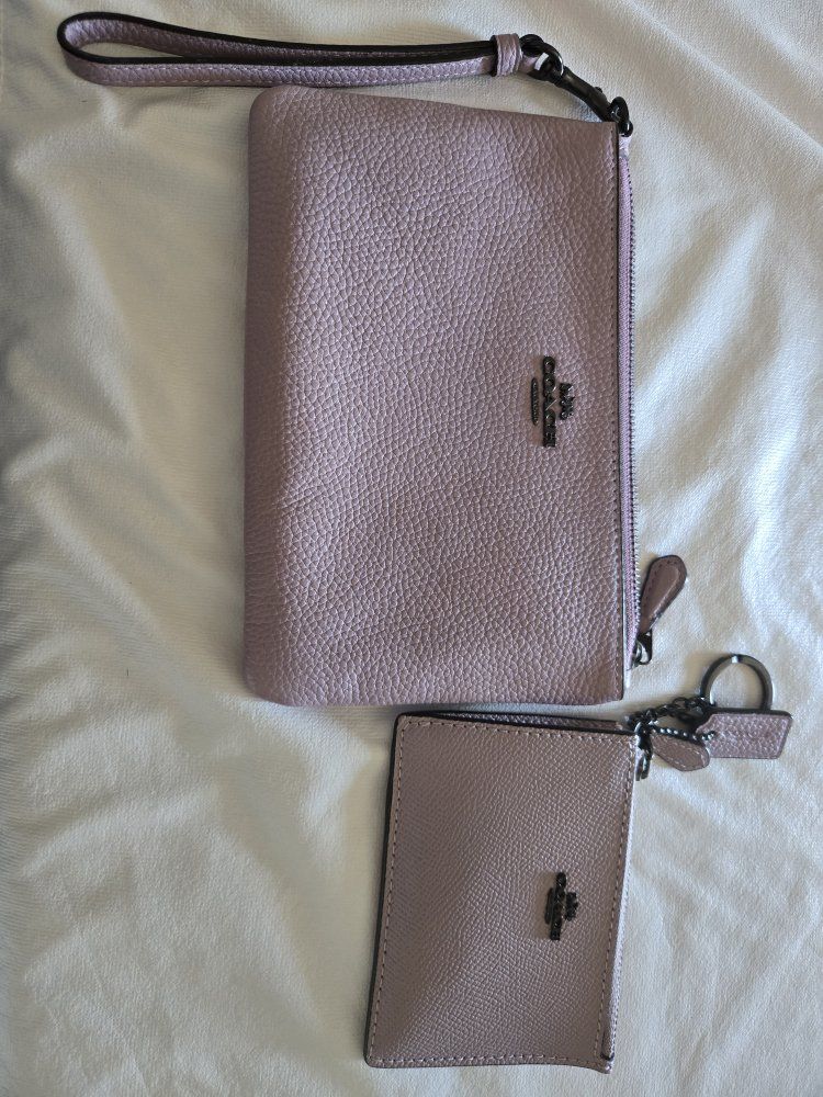 Coach wristlet & wallet set