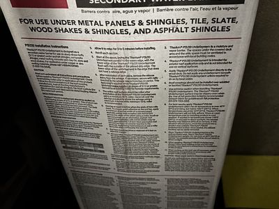 Titanium PSU 30 Synthetic Roofing Underlayment