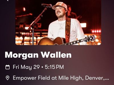 Morgan Wallen 5/29/26 in Denver - 4 tickets