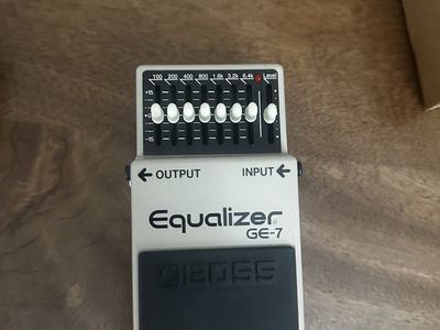 BOSS GE-7 Equalizer Guitar Pedal - 7-Band EQ for Guitars, Good Condition