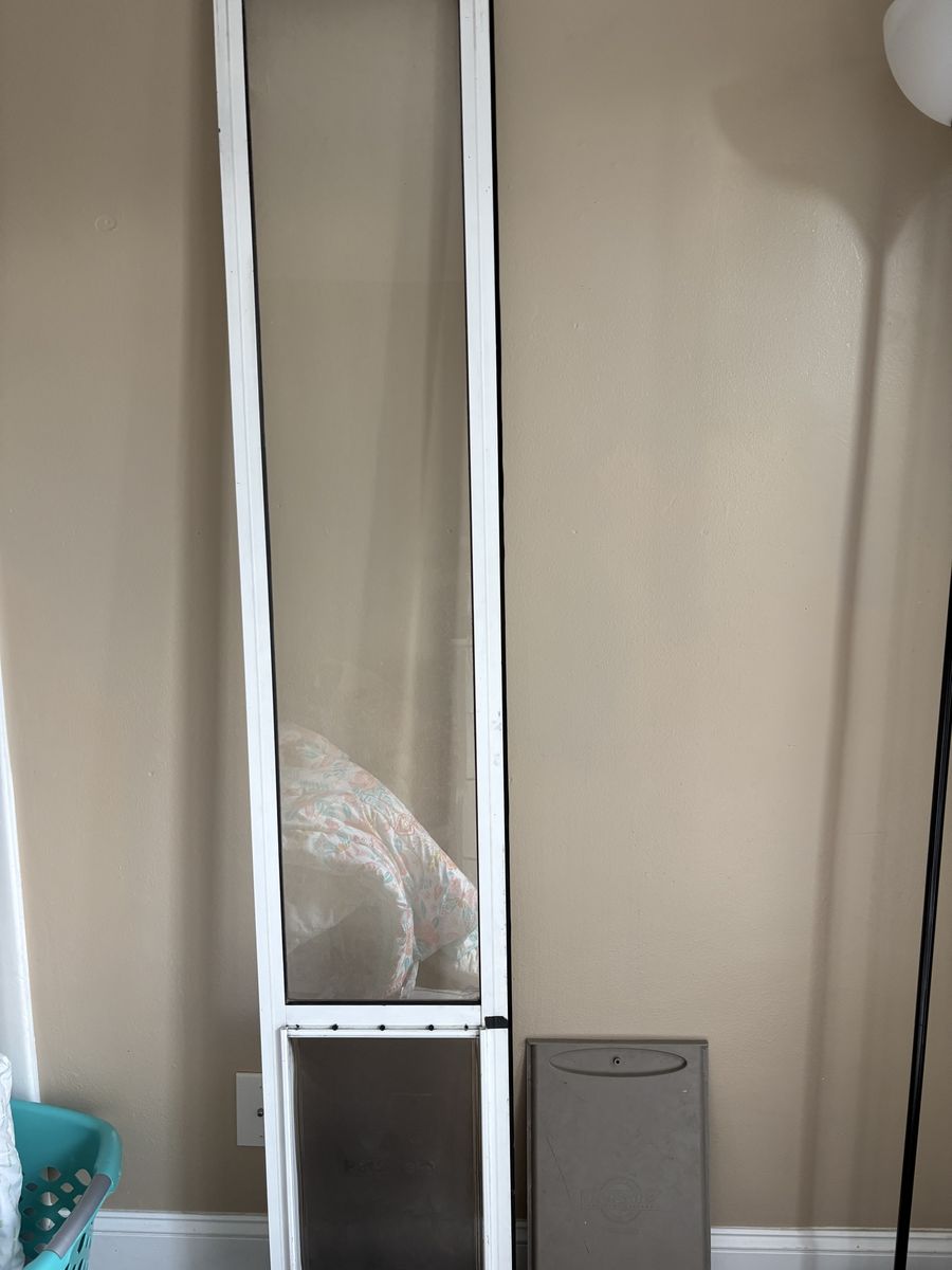 PetSafe Sliding Glass Pet Door Insert White Used