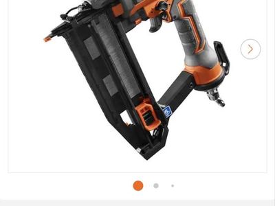 Brand new Ridgid 16 gauge straight finish nailer