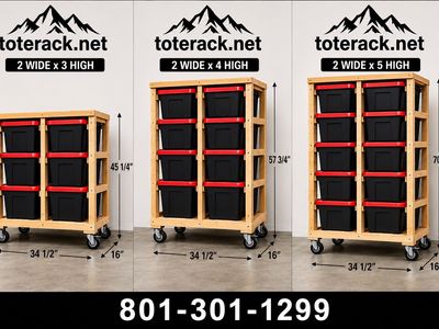 Mobile tote rack storage