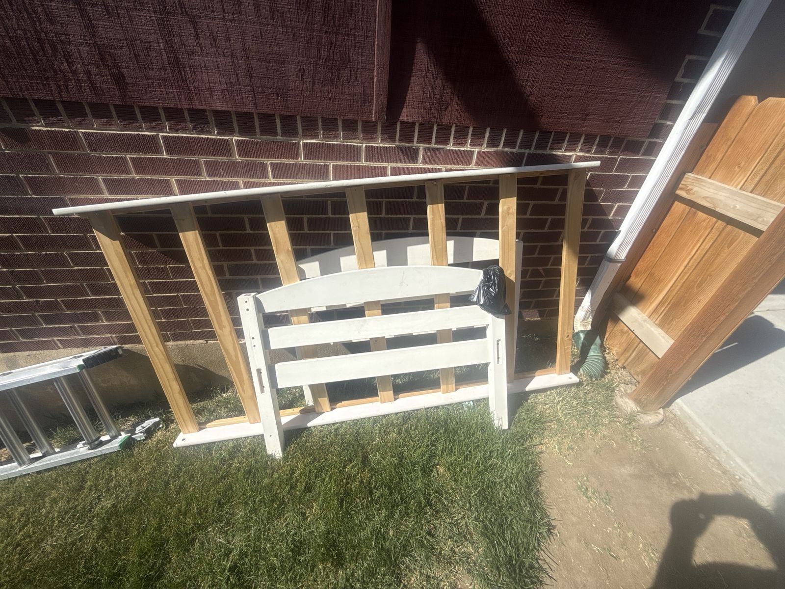 Twin wood bed frame