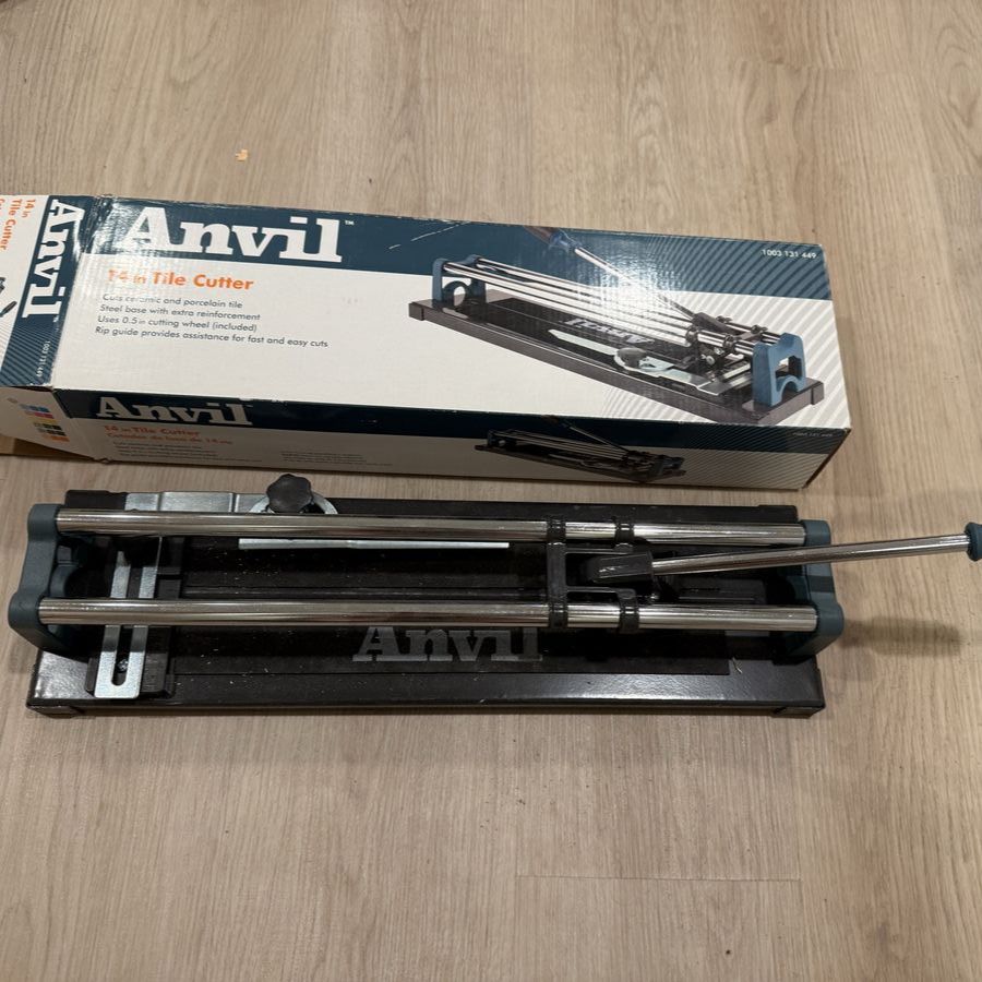 Anvil Tile Cutter with Brand New Blade