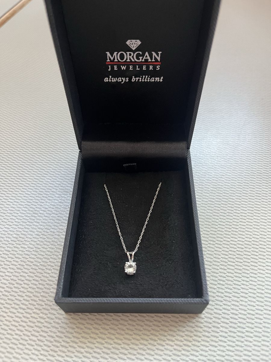Morgan Jewelers 14k white gold necklace