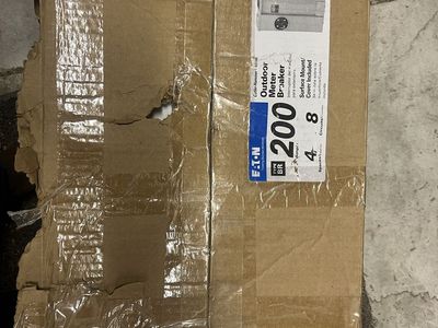 Eaton BR Type DS 200A Outdoor Meter Breaker Surface Mount Overhead/Underground Service