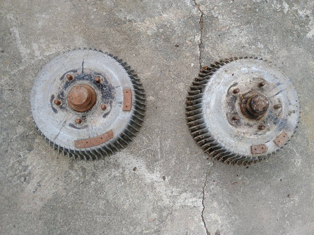 Vintage Buick GM 9 1/2" Aluminum Brake Drums Pair