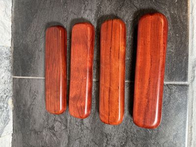 Wooden Pen Cases Set of 4