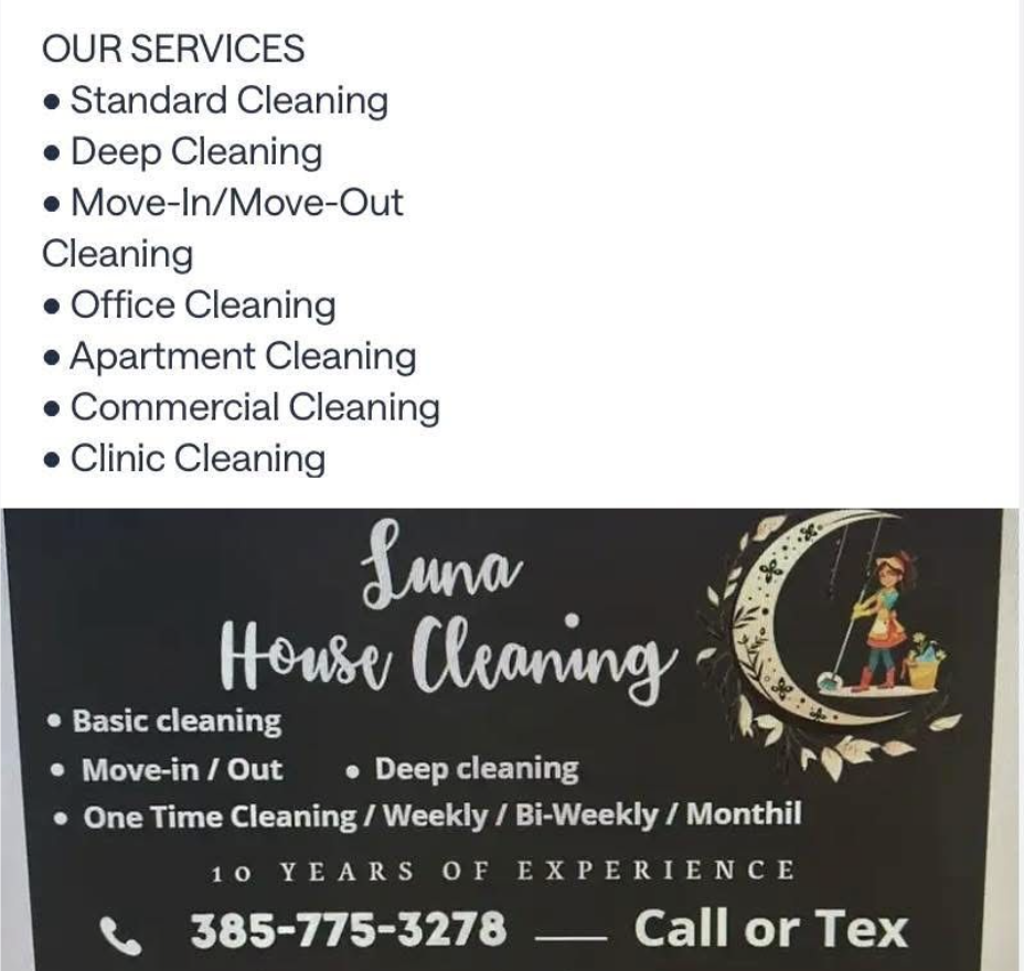 Luna House Cleaning