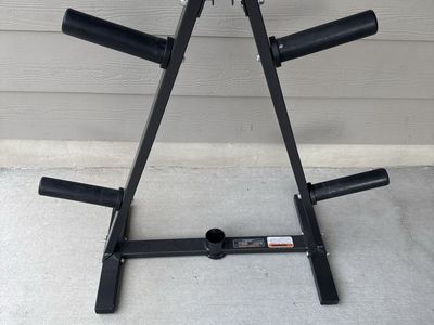 Black Weight Tree Plate Storage Rack for Olympic Weights