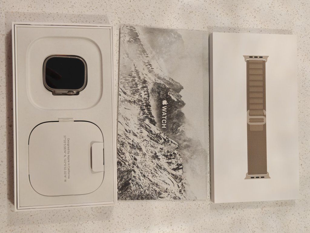 Apple Watch Ultra 2 49mm GPS + Cellular Titanium Case with Orange, Black, Green, Gray Bands