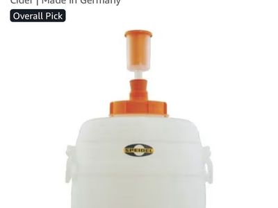 Speidel 30L (7.9 Gal) Beer Fermenter w/ Spigot, Bung & Airlock - German Made for Homebrewing Beer Wine Cider Mead