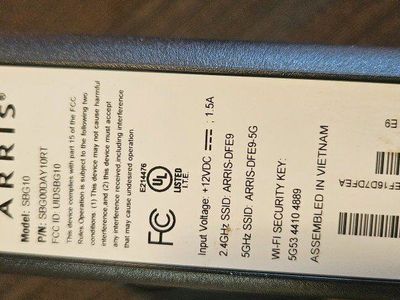 Arris SBG 10 cable modem