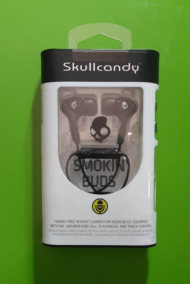 New Skullcandy Smokin’ Buds with In-Line Mic1, Answer/End Call, Play/Pause, And Track Control - Black
