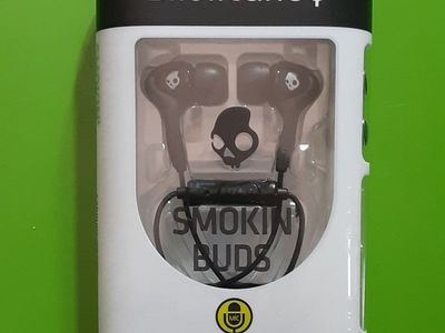 New Skullcandy Smokin’ Buds with In-Line Mic1, Answer/End Call, Play/Pause, And Track Control - Black