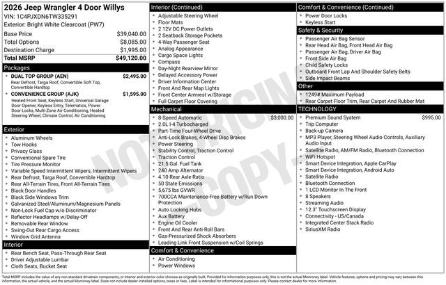 2026 Jeep Wrangler America250