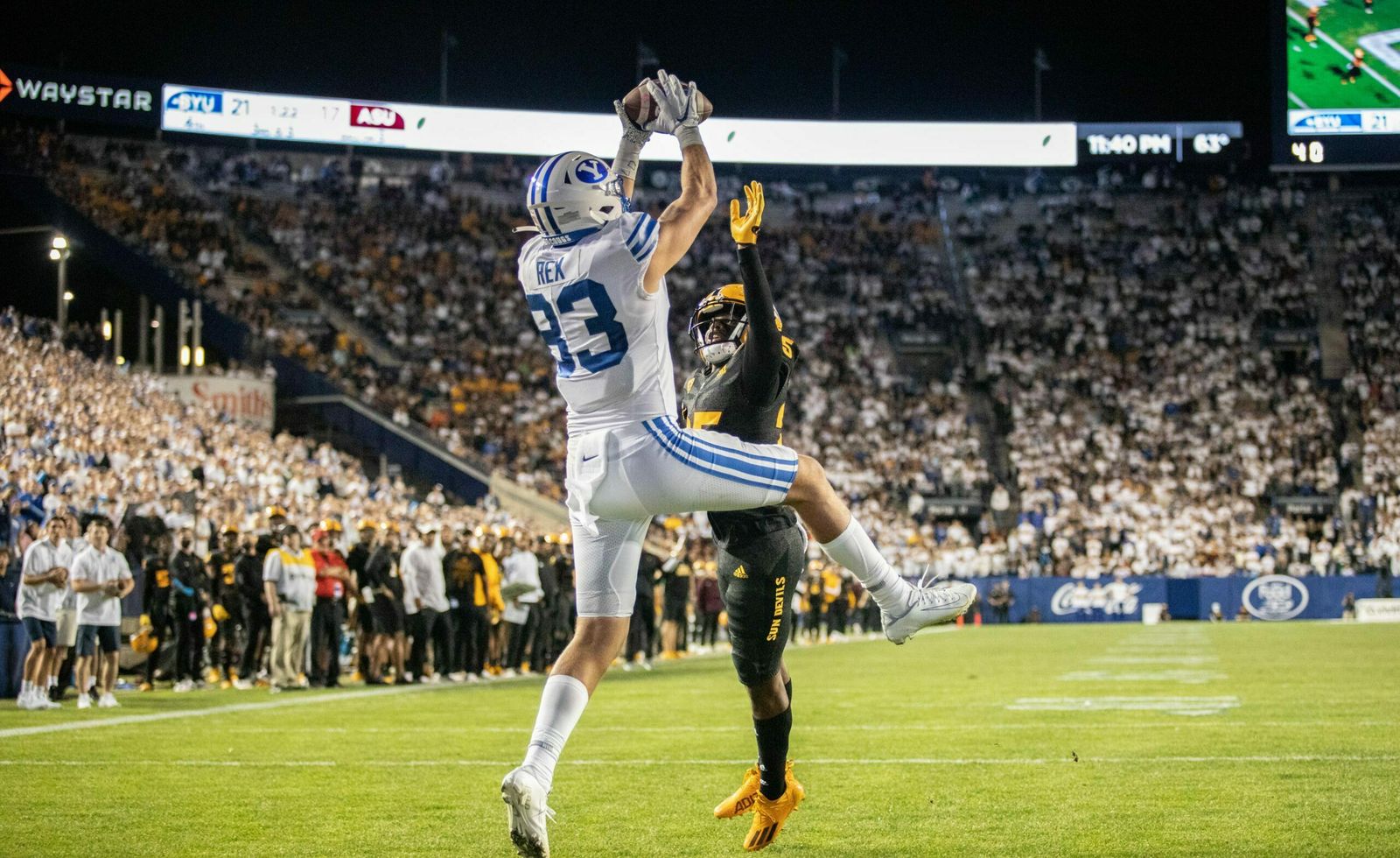 4 Ea - BYU vs. Arizona State Football Tickets – Section 25 Row 10 – Lower Bowl Behind North End Zone