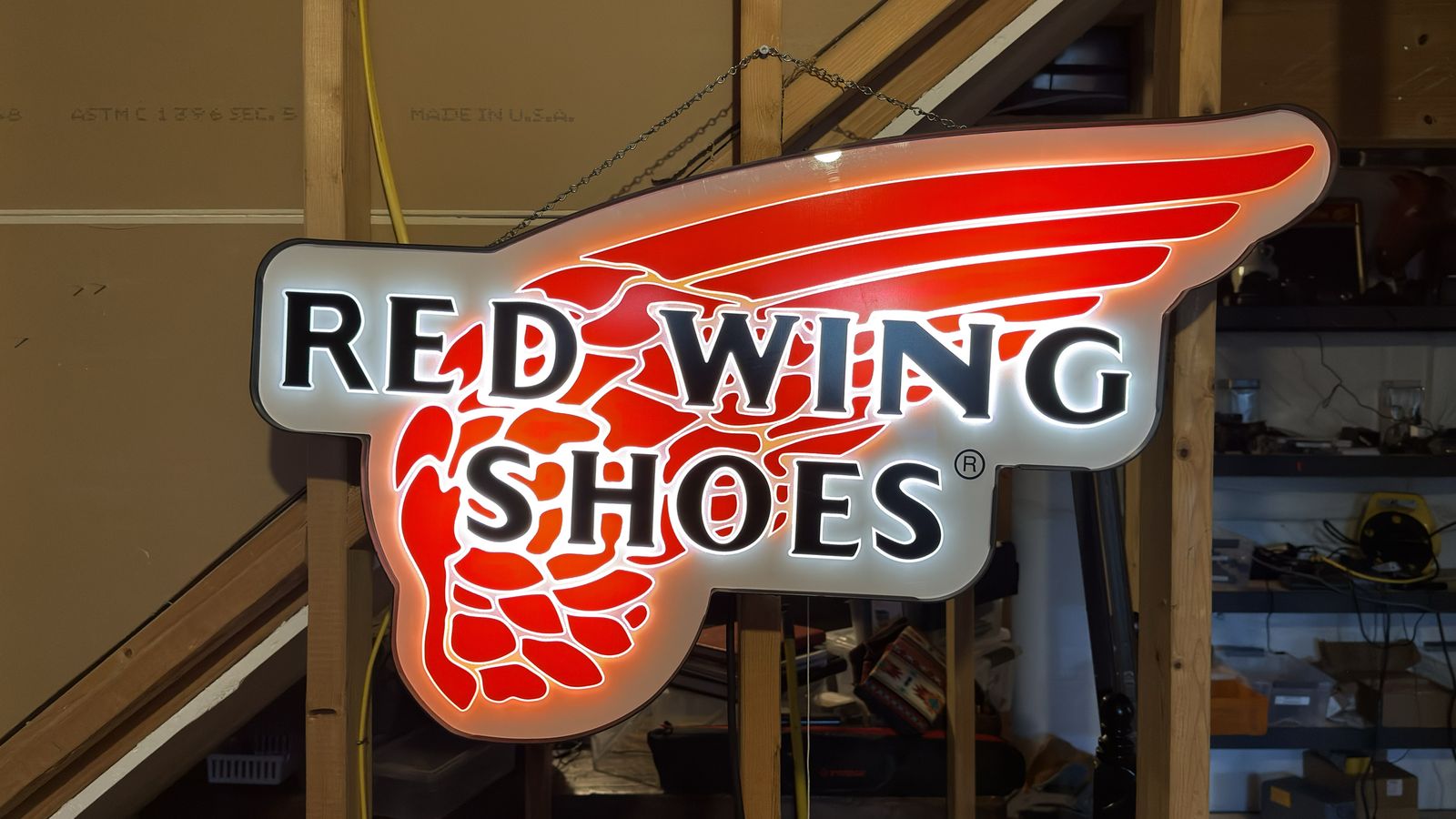 Red Wing Shoes Store Dealer Neon Sign