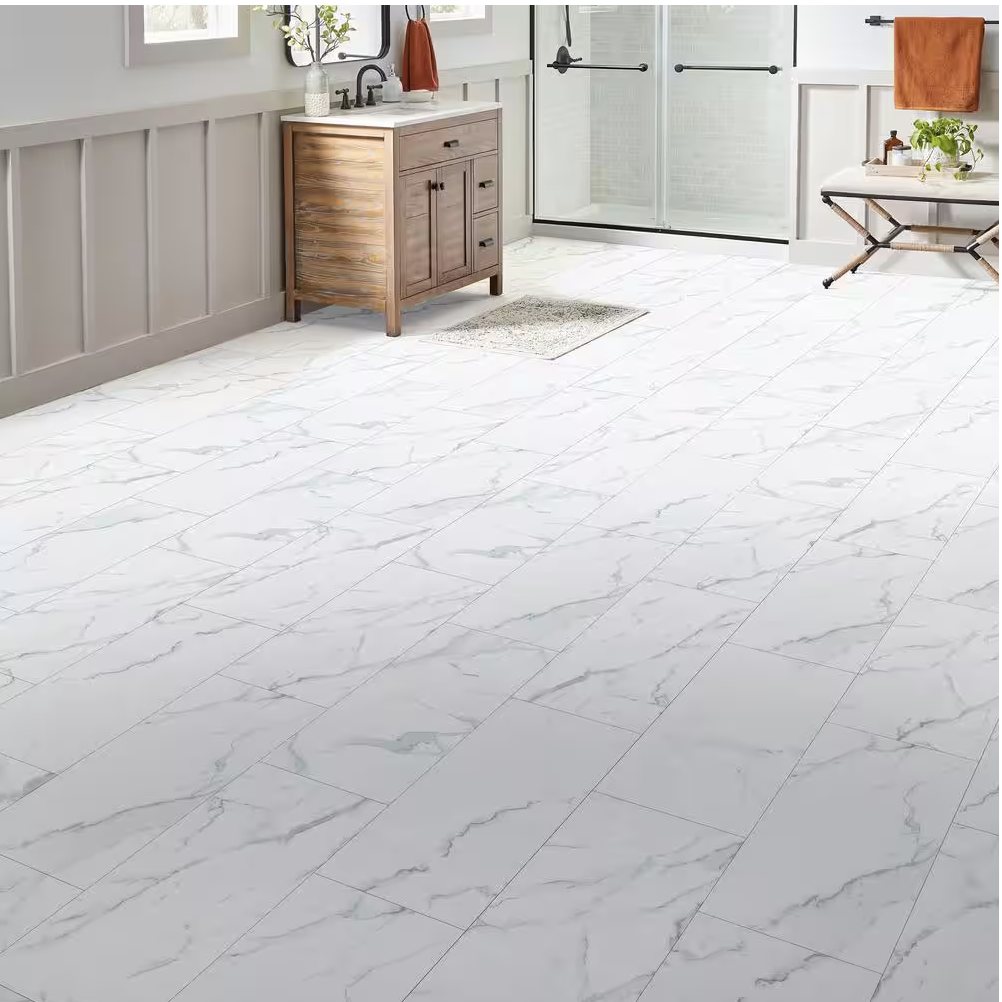 Lifeproof Brookfield Marble Click Lock Waterproof Vinyl Tile Flooring