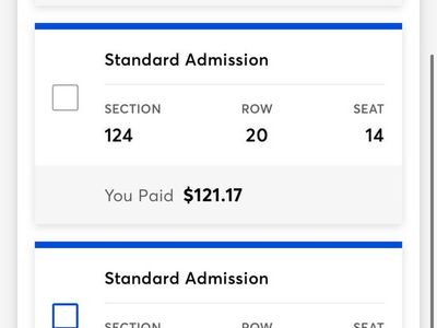 Weezer Concert Tickets - Section 124, Row 20 (Up to 3 Available)