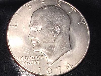 1974 D Eisenhower Ike US One Dollar Coin