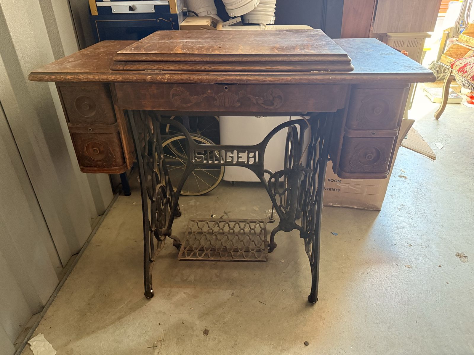 Singer Model 66 "Red Eye" treadle sewing machine