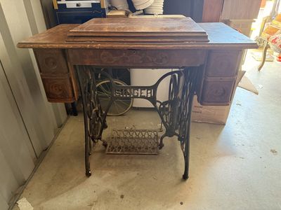 Singer Model 66 "Red Eye" treadle sewing machine
