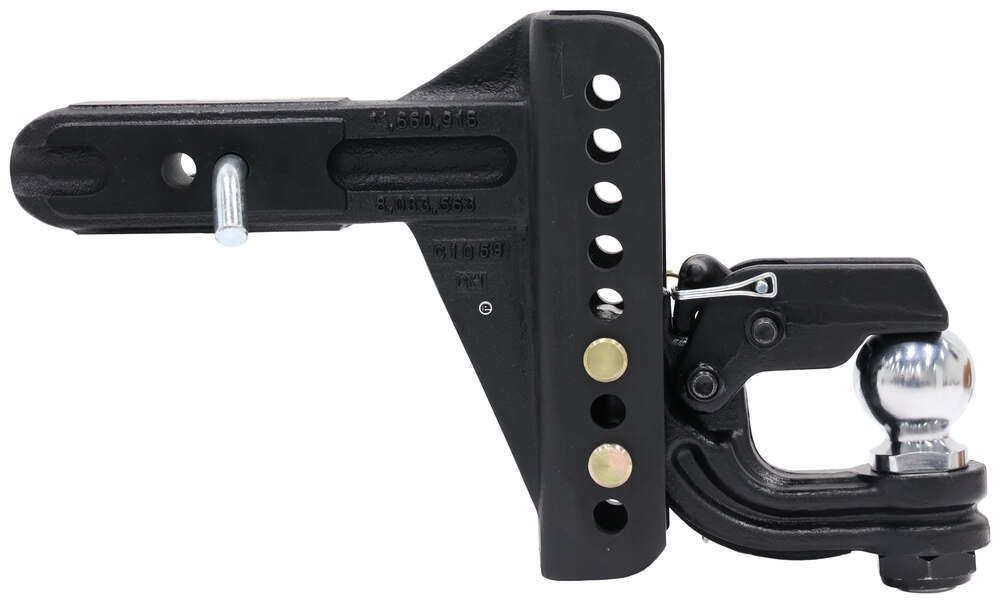 Blue Ox Adjustable Channel 6" drop hitch 2-5/16" ball & Pintle w/ lock set 2.5" receiver