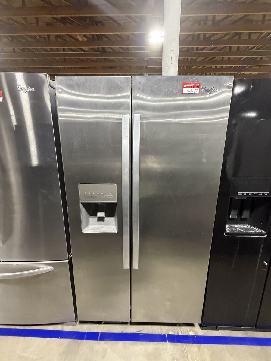 BEST DEALS AROUND! WHIRLPOOL SIDE BY SIDE FRIDGE