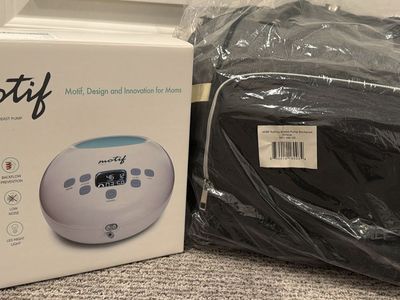 New/unopened Motif Luna Double Electric Breast Pump with Sydney Breast Pump Backpack Set