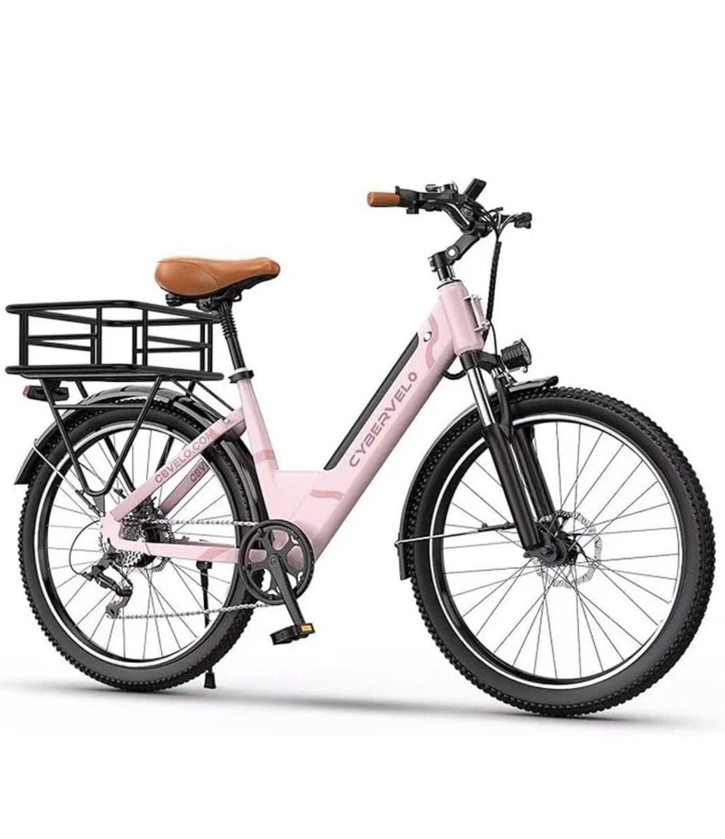 CBVELO Electric Bike for Adults, 26"anti-slip Tire, 1000W Peak Motor, 48V 14Ah