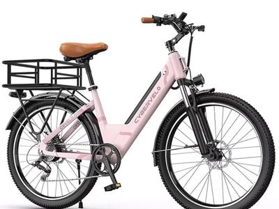 CBVELO Electric Bike for Adults, 26"anti-slip Tire, 1000W Peak Motor, 48V 14Ah