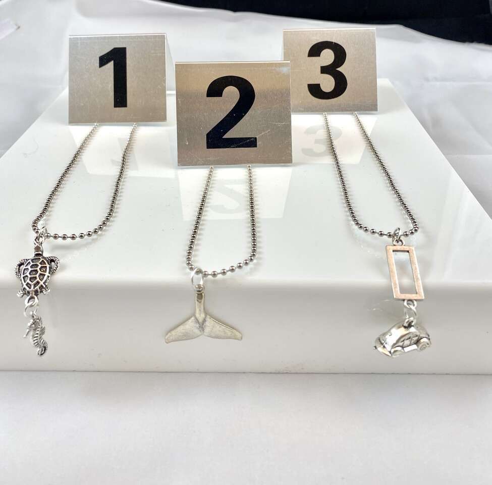 New - Turtle & Seahorse- Mermaid Tail - & 3D Car LoveBug Necklaces - Your Choice $5 - See Photos