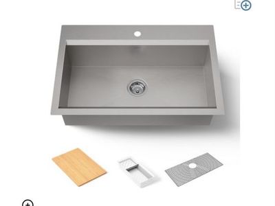 Brand New Kohler 33” stainless Steel Under Mount Sink