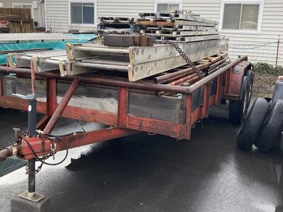 Scaffolding and trailer