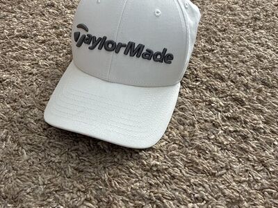 Taylormade White Golf Hat Like New Polyester
