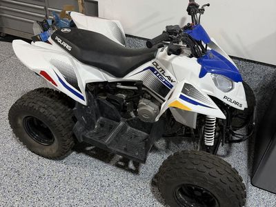 2024 Polaris Outlaw 110 EFI Youth ATV - White/Blue