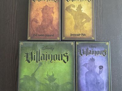 Villainous board game plus expansions