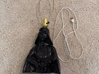 Vintage 1977 Star Wars Darth Vader Ceramic Lamp