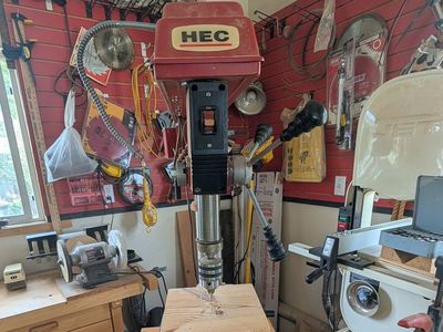 HEC 5-Speed Radial Drill Press Model MZ5916 16mm Capacity