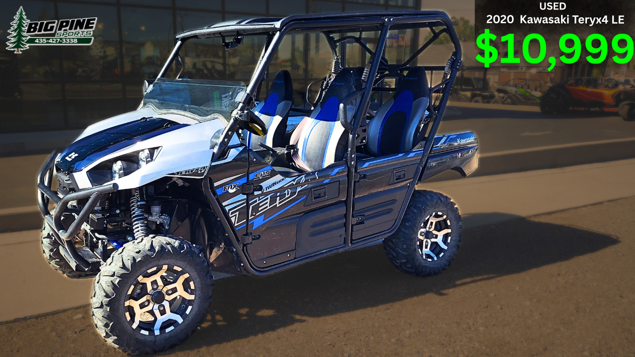 2020 Kawasaki Teryx4 LE – 4 Seat – $10,999