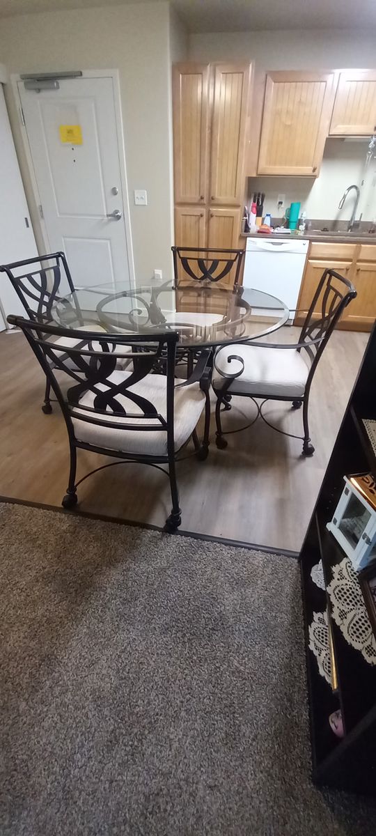Glass Top Kitchen Table