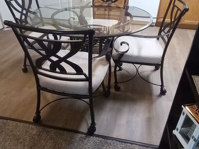 Glass Top Kitchen Table