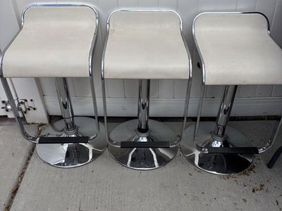 3 Counter Height Adjustable Barstools.