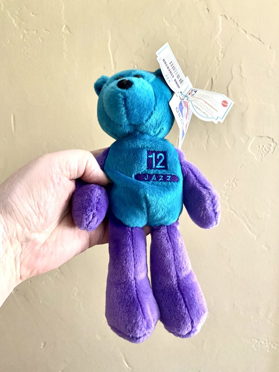 LIKE NEW - 1999 John Stockton #12 Collectable Jazz Bear - The Condition Is Pristine- Tags Attached.