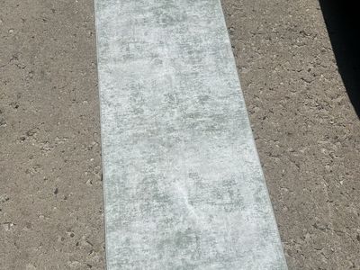 Modern Abstract Light Green Area Rug - 2' x 7’ Runner for Hallway/Entryway