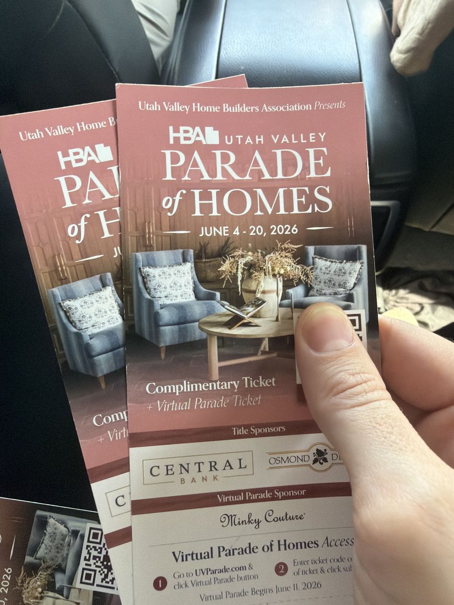 Utah valley Parade of homes tickets