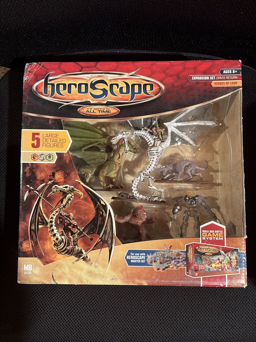 HeroScape Orm's Return: Heroes of Laur Expansion Set - 5 Large Detailed Figures, Ages 8+